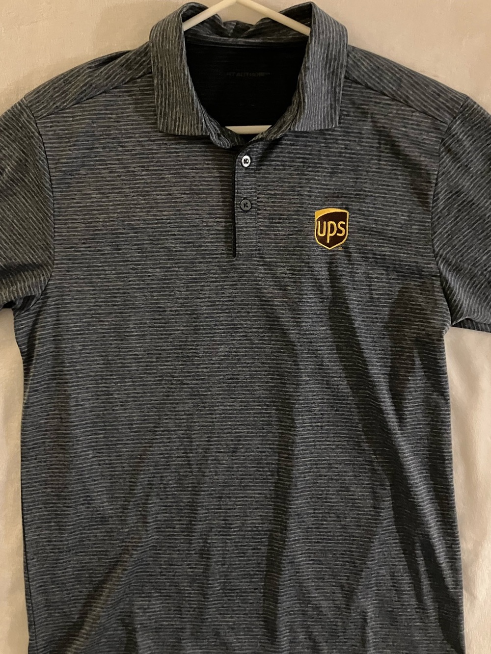 Men’s UPS Striped Polo Shirt